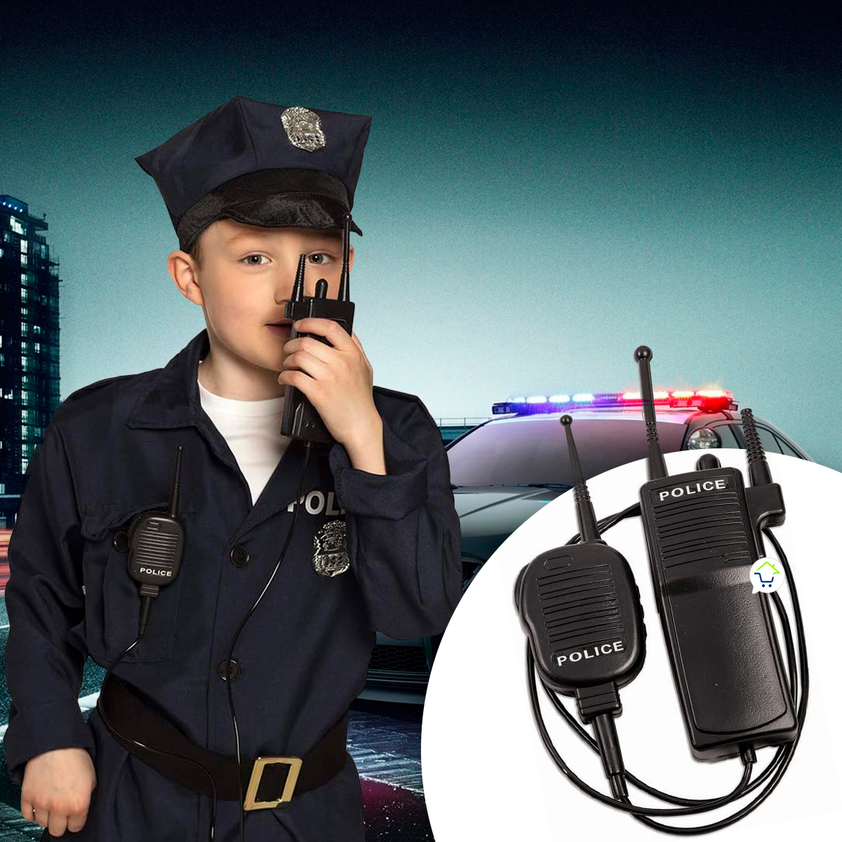 Miniatura 4 de Walkie Talkie De Policía Falso AF608